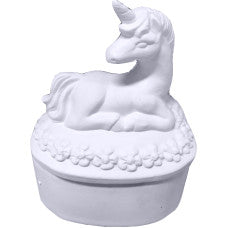 Unicorn Lying Trinket Box